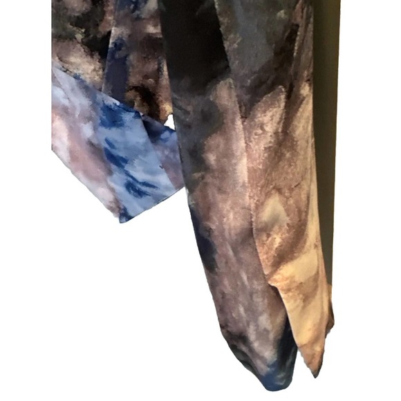 Haute Hippie Watercolor Silk Cropped Tuxedo Blazer Size 8 - Picture 8 of 9